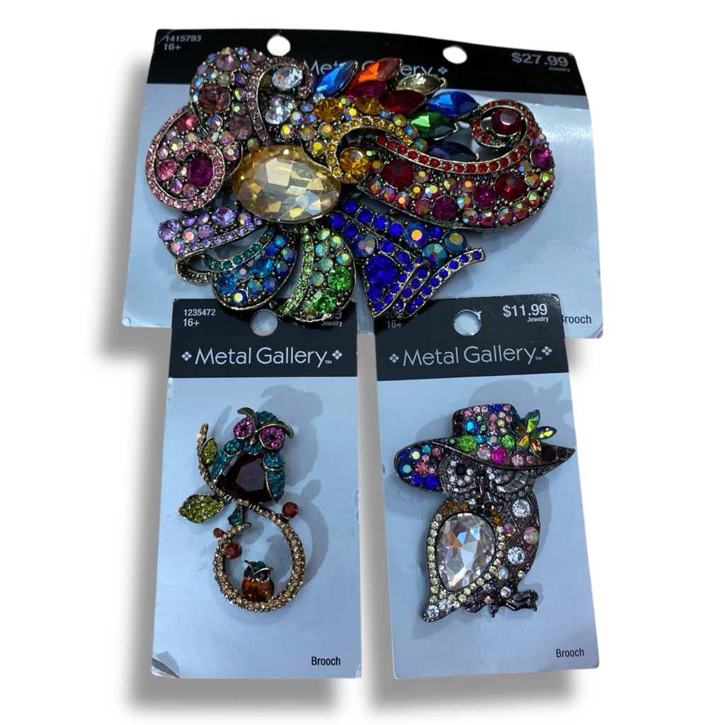 Gallery Vibrant Jewel-Toned Brooch Collection